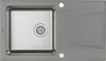 Zlewozmywak Deante . PRIME SZARY METALIK GRANITO-STAL 860x500x220 3,5'' + OSPRZĘT SPACE SAVERS | ZSR_S113 | 5908212058039