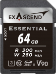 Karta ExAscend Essential SDXC 64 GB Class 10 UHS-II/U3 V90 (EX64GSDU2-S) | EX64GSDU2-S | 6972904951181
