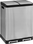 Kosz na śmieci 5five Kosz na śmieci dwukomorowy Ariane, ze stali nierdzewnej, z pedałem, 2 x 30 l | 3560231626532 | 3560231626532