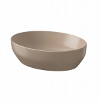 Umywalka Cersanit UMYWALKA NABLATOWA LARGA ELIPSA (50X38) BRĄZOWY MAT BOX | CCWT1001456401 | 5901771083474