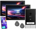 Ezviz Zestaw wideodomofonowy EZVIZ HP7 z dwoma monitorami | CS-HP7   (3MP,2-Family Kit) | 6941545638065