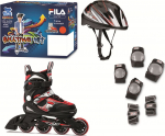 Rolki Fila J-One Combo 3 rekreacyjne regulowane czarne r. 28-32 | 010619150320 | 8026473412753