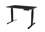Desk with electric height adjustment MOON 121x67x72-120 black/san sebastian | MOON 104054 | 5903815009273