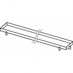 Du&scaron;o latako grotelės Tece Plate, 600870, 800mm | 600870 | 4027255009486