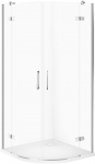 Cersanit SET C184 KABINA ARTECO P&Oacute;ŁOKRĄGŁA 90X190 SZK TRANS + BR TAKO 90X4 WIRT | SZEZ1005161522 | 5901771133872