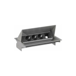 Bachmann BACHMANN CONEO SET 3x gniazdo z uziemieniem 1x ABD, srebrny | 4016514094066 | 4016514094066