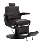 Activeshop Fotel barberski Hair System BM88066B brązowy na czarnej podstawie | 5906717465505 | 5906717465505