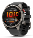 Garmin fēnix 8 Pro 3.56 cm (1.4") AMOLED 47 mm Digital 454 x 454 pixels Touchscreen Graphite, Titanium Wi-Fi GPS (satellite) | 010-03198-11 | 753759350949