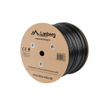 Cable LAN UTP KAT-6 305M wire outdoor gel CU fluke passed, black | LCU6-30CU-0305-BK | 15901969414377
