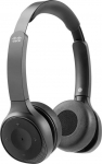 Słuchawki Cisco Bluetooth Headset 730, czarny: - Dual On-Ear, aktywna redukcja hałasu, inkl. Ladestation, - złącza: Bluetooth, USB-A, 3.5mm*(tylko audio), - odpowiedni dla wszystkich urządzeń z Bluetooth i DX70, DX80, IP DECT Phone 6825, IP Phone 88X ...