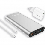 Powerbank Realpower PB-20000PD Pro Set 20000mAh Srebrny (408097) | 408097 | 4040895010568