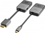 Vision Transmitter jest podłączany do portu USBC laptopa - Wysyła HDMI bezprzewodowo do 10 m - Odbiornik jest podłączany do portu HDMI wyświetlacza - Rozdzielczość do 4K przy 30 Hz - optymalizowany do zastosowań w zakresie oznakowania i prezentacji | ...
