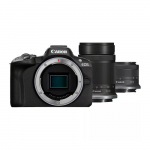 Canon | EOS R50 + RF-S 18-45mm F4.5-6.3 IS STM + RF-S 55-210mm F5-7.1 IS STM (SIP) | Megapixel 24.2 MP | Image stabilizer | ISO sensitivity (max) 32000 | Display diagonal 2.95 " | Wi-Fi | Video recording | Automatic, manual | CMOS | Black | 5811C023  ...