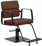 Activeshop Gabbiano fotel fryzjerski Porto czarno czekoladowy | 5906717465437 | 5906717465437