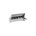 Bachmann BACHMANN CONEO SET 2x gniazdo z uziemieniem 2x ABD, srebrny | 4016514094080 | 4016514094080