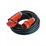 Bachmann BACHMANN Przedłużacz 5G1,5mm2 czarny, 10m, H07RN-F CEE 16A czerwony 400V | 19.07.0570 | 4016514003242