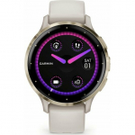 Garmin Venu 3S 3.05 cm (1.2") AMOLED 41 mm Digital 390 x 390 pixels Touchscreen Gold, Ivory Wi-Fi GPS (satellite) | 010-02785-04 | 753759314811