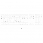 Klawiatura Matias FK418 bezprzewodowa 100% (full-size) podświetlana biało-czarna | FK418BTLSB-UK | 833742005572