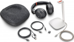 Słuchawki Poly Voyager Surround 85 - Voyager Surround 80 series - Headset - nausznicowy - Bluetooth - bezprzewodowy - aktywna redukcja hałasu - Adapter USB-C via Bluetooth - czarny - certyfikowany UC | 8G7T7AA | 196786456633