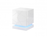 QIU bedside table 2 pcs. 46x41.5x53 cm white glossy/white glossy | QIU SZF BI | 5903815007477