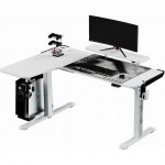 Biurko Ultradesk Winger Białe 155 cm x 111 cm | UDESK-WI-BWA/BWB | 5904238810231