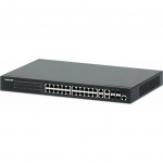 Switch Intellinet Zarządzalny 24x RJ45 Gigabit PoE+ 370 W, 4x SFP/RJ45 2433 (561426) | 561426 | 766623561426