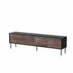 Cama CORTINA 4D TV cabinet 200x40x55 black/walnut | 490310 | 5903815011061