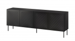 SIENA chest of drawers 200x40x75 matte black | SIENA 400044 | 5903815009884