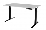 Desk with electric height adjustment MOON LONG 150x80x72-120 black/white | 104030 | 5903815008948