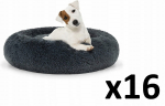Unizoo Legowisko pluszowe M 60cm - ciemnoszary x 16 | 5903332086047 | 5903332086047