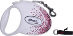 Flexi FLEXI Smycz Glam Splash Pink, M TAŚMA 5m, biała | FL-2236 | 4000498042236