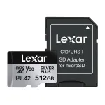 Karta pamięci Lexar High-Performance Silver Plus microSDXC 512GB + adapter | LMSSIPL512G-BNANG | 843367135356
