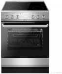 Kuchenka AEG Hansa  platums 60 cm  nerusejosa terauda/melna - Elektriska plits ar keramikas virsmu | FCCX680009 | 5906006559069