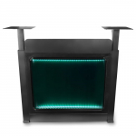DNA Professional DJ BOOTH BK - DJ booth with illuminated RGB LED panel (black) | DJ BOOTH BK | 5908249817173