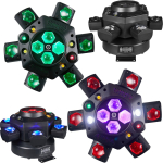 LIGHT4ME COSMOS multiefekt świetlny LED RGBWA 6w1 efekt beam Bee Eye 2x laser stroboskop | 5908249828100 | 5908249828100