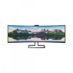 Philips | SuperWide curved LCD display | 499P9H/00 | 48.8 " | VA | Dual QHD | 32:9 | 70 Hz | 5 ms | 5120 x 1440 pixels | 450 cd/m&sup2; | Headphone out | HDMI ports quantity 2 | Black | 499P9H/00 | 8712581753719