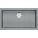 Zlewozmywak GraniteQ LOGAN 110 zlewozmywak silver stone 76x44x23,5 cm 1-komorowy podwieszany z syfonem manualnym stal szlachetna | brak | 5905505500077