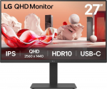 LG 27BA65QB-B 27"W IPS 2560x1440 5ms 5 000 000:1 350cd DP HDMI USB-C(65W) pivot repro 100Hz | 27BA65QB-B.AEU | 8806096270257