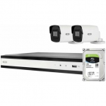Kamera IP Abus ABUS Security-Center TVVR36423T Komplett-Set mit 2 PoE Mini Tube-Kameras+ Rekorder (TVVR36423T) | TVVR36423T | 4003318860522