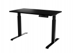 Desk with electric height adjustment MOON 121x67x72-120 black | 104021 | 5903815008917