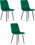 Leobert Krzesło LAVA - ciemna zieleń aksamit x 3 | model_3463_3-LAVA-SIMY02 | 5903332066667