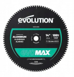 Evolution Piła tarczowa do cięcia aluminium Evolution EVOMAX 355 mm &Oslash;355 x 25,4 mm, 100 zęb&oacute;w TCT | EVO-A355TCT-100CSMAX | 5056583017190