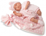 Llorens Lalka z r&oacute;żowym kocykiem, 40 cm (GXP-605841) | GXP-605841 | 8426265740345