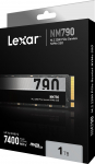 Lexar | SSD | NM790 | 1000 GB | SSD form factor M.2 2280 | Solid-state drive interface M.2 NVMe | Read speed 7400 MB/s | Write speed 6500 MB/s | LNM790X001T-RNNNG | 843367130283