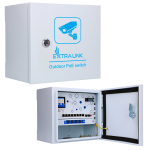 Extralink Atlas | Zewnętrzny switch PoE | 8x RJ45 1000Mb/s PoE, 2x SFP, 120W, aktywne chłodzenie | EX.32787 | 5905090332787