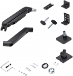 StarTech.com Monitor Desk Mount For 49'' Ultrawide Curved Screen, Max 44lb - zestaw montażowy (ramię sprężynowe, ramię obrotowe, podstawa, uchwyt VESA, montaż C-klemowy 10-80 mm, montaż Tullen 10 - 35 mm) - regulowane ramię z mechaniczną sp ...