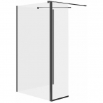 Cersanit (kabiny walk-in) SET B801: Kabina walk-in MILLE z ruchomą ścianką czarny 90x100x30x200 (S601-188) | S601-188 | 5901771081838