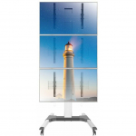 Techly Stojak mobilny 3x TV 32-55'' do 150kg do ściany video | TLY_366815 | 8059018366815