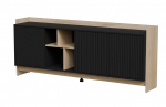 Cama PORTO 3D chest of drawers 190x38x77 oak/black | PORTO 473510 | 5903815010200