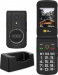 Telefon kom&oacute;rkowy BigBuy AGM M8 Flip 4G Dual SIM Czarny | S8105936 | 6934663603992